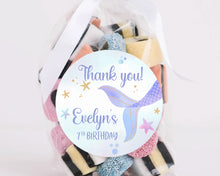 Load image into Gallery viewer, Dreamy Mermaid Birthday Party Stickers