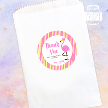 Load image into Gallery viewer, Pink Flamingo Birthday Party Stickers
