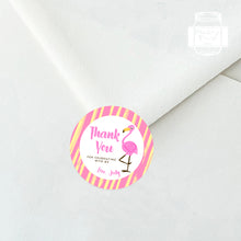 Load image into Gallery viewer, Pink Flamingo Birthday Party Stickers