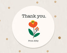 Load image into Gallery viewer, Flower Style Thank You Stickers