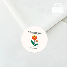 Load image into Gallery viewer, Flower Style Thank You Stickers