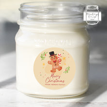 Load image into Gallery viewer, Personalised Christmas Watercolour Gingerbread Man Illustration Stickers