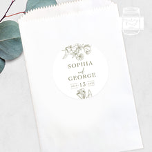 Load image into Gallery viewer, Handrawn Floral Style Wedding Thank You Stickers