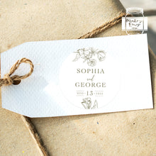 Load image into Gallery viewer, Handrawn Floral Style Wedding Thank You Stickers