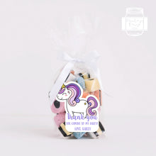 Load image into Gallery viewer, Cute Unicorn Birthday Party Stickers Goodies Bag Stickers Kiss Cut Style