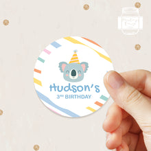 Load image into Gallery viewer, Cute Koala Style Birthday Stickers