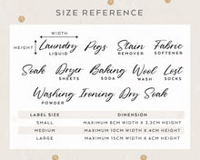 Load image into Gallery viewer, Personalised Laundry Storage Labels - Geraldo Style