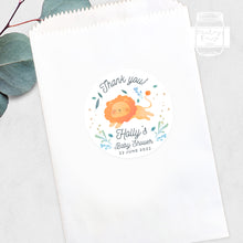 Load image into Gallery viewer, Cute Baby Lion Baby Shower Thank You Stickers Favour Stickers