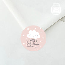 Load image into Gallery viewer, Cute Cloud and Star Style Baby Shower Thank You Stickers