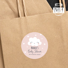 Load image into Gallery viewer, Cute Cloud and Star Style Baby Shower Thank You Stickers