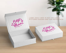 Load image into Gallery viewer, Mother's Day Best Mum Sticker DIY Mother's Day Gift Wine Glass Gift Box Stickers