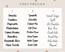 Load image into Gallery viewer, Premium Vinyl Storage Tub Fridge Label Custom Made Storage Tub Label