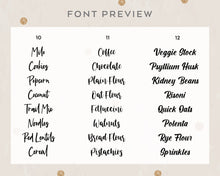 Load image into Gallery viewer, Premium Vinyl Storage Tub Fridge Label Custom Made Storage Tub Label