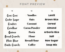 Load image into Gallery viewer, Pantry Labels Starter Pack (Set of 27)