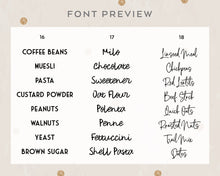 Load image into Gallery viewer, Premium Vinyl Storage Tub Fridge Label Custom Made Storage Tub Label