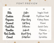 Load image into Gallery viewer, Pantry Labels Starter Pack (Set of 27)