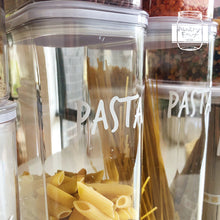 Load image into Gallery viewer, Personalised Pantry Labels Lettering Vinyl Style