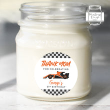 Load image into Gallery viewer, Racing Car Style Birthday Stickers