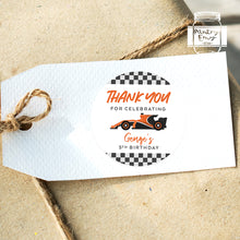 Load image into Gallery viewer, Racing Car Style Birthday Stickers