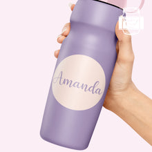 Load image into Gallery viewer, Round Style Personalised Name Permanent Vinyl Stickers