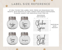 Load image into Gallery viewer, Personalised Spice and Herb Labels
