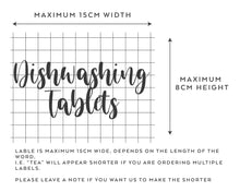 Load image into Gallery viewer, Premium Vinyl Storage Tub Fridge Label Custom Made Storage Tub Label