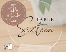 Load image into Gallery viewer, Event Table Number Stickers