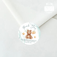 Load image into Gallery viewer, Cute Teddy bear Baby Shower Thank You Stickers