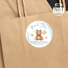 Load image into Gallery viewer, Cute Teddy bear Baby Shower Thank You Stickers