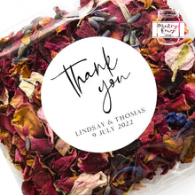 Load image into Gallery viewer, Thank You Wedding Minimalist Style Wedding Thank You Stickers Favours Stickers