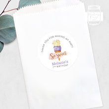 Load image into Gallery viewer, Watercolour Ice Cream Style Kids Birthday Party Stickers Girls Birthday Stickers