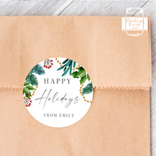 Load image into Gallery viewer, Personalised Christmas Watercolour Illustration Style Gift Stickers Present Stickers