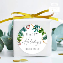 Load image into Gallery viewer, Personalised Christmas Watercolour Illustration Style Gift Stickers Present Stickers