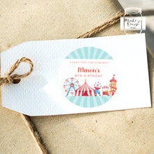 Load image into Gallery viewer, Watercolour Circus Theme Stickers Kids Birthday Party Stickers