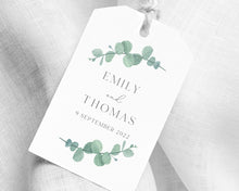Load image into Gallery viewer, Wedding Favour Tags Eucalyptus Leaves Style Party Favour Gift Tags