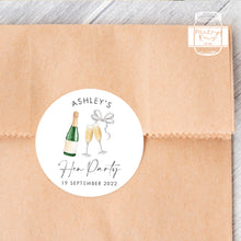 Load image into Gallery viewer, Hen Party Stickers Champagne Illustration Style Hens Night Party Favour Stickers
