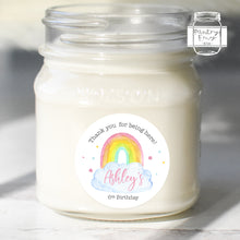Load image into Gallery viewer, Watercolour Rainbow Themed Birthday Party Stickers