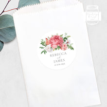 Load image into Gallery viewer, Rose Floral Style Wedding Thank You Stickers