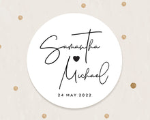 Load image into Gallery viewer, Elegant Minimalist Style Wedding Thank You Stickers