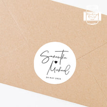 Load image into Gallery viewer, Elegant Minimalist Style Wedding Thank You Stickers