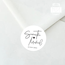 Load image into Gallery viewer, Elegant Minimalist Style Wedding Thank You Stickers