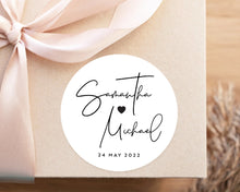 Load image into Gallery viewer, Elegant Minimalist Style Wedding Thank You Stickers