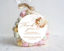 Load image into Gallery viewer, Boho Pampas Grass Style Baby Shower Thank You Stickers Favour Stickers