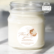 Load image into Gallery viewer, Boho Pampas Grass Style Baby Shower Thank You Stickers Favour Stickers