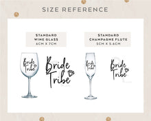 Load image into Gallery viewer, Bride Tribe Hen Party Wine Glass Stickers