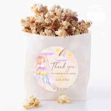Load image into Gallery viewer, Watercolour Fairy Tale Style Birthday Party Stickers, Girls' Party Stickers