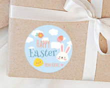Load image into Gallery viewer, Personalised Cute Bunny Easter Gift Stickers