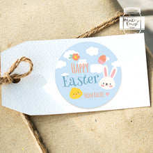 Load image into Gallery viewer, Personalised Cute Bunny Easter Gift Stickers