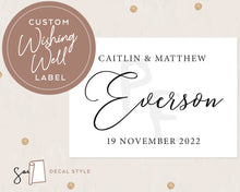 Load image into Gallery viewer, Elegant Personalised Wedding Wishing Well Sticker