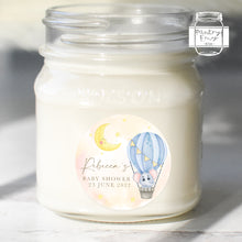 Load image into Gallery viewer, Cute Elephant in Hot Air Balloon Baby Shower Thank You Stickers Favour Stickers